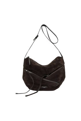 Borsa donna in camoscio colore moka. GIANNI CHIARINI | 11510-MOKA